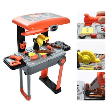 TD® Jouet Bricolage caisse Outil pour enfant-Valisette Mécanique mallette Jouet Enfant Cadeau Noel-jouet 2 en 1 assemblage
